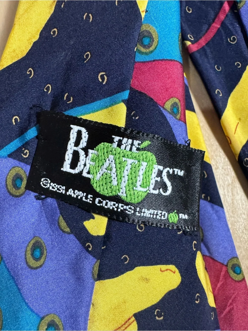 Beatles Yellow Submarine 100% Silk Tie